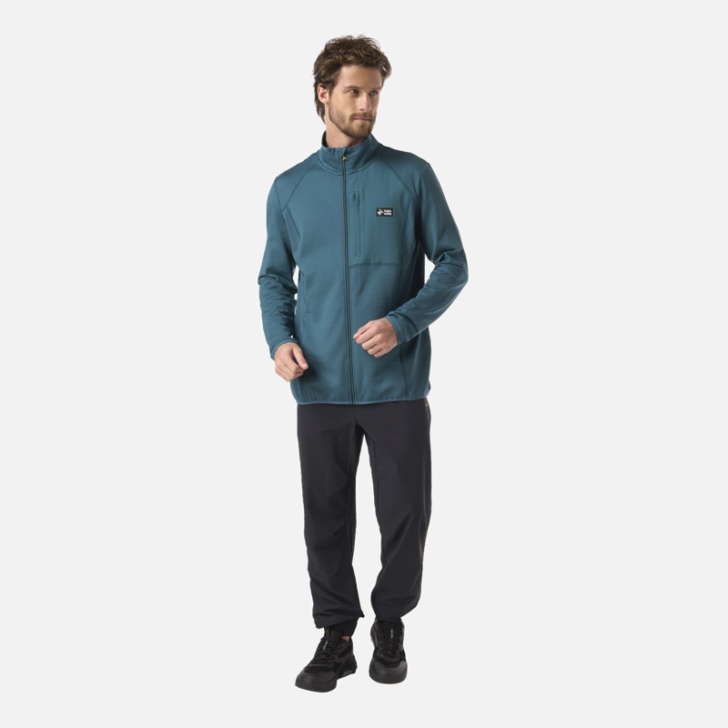 POLERON HOMBRE TAINA FULL ZIP PETROLEO OSCURO HAKA HONU - 6