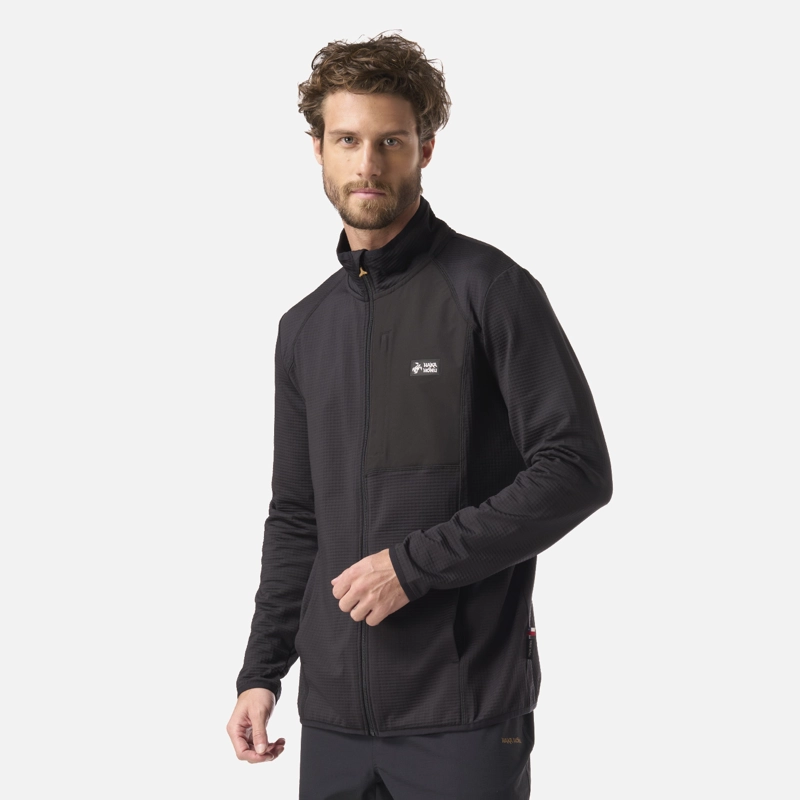 POLERON HOMBRE TAINA FULL ZIP NEGRO HAKA HONU - 2
