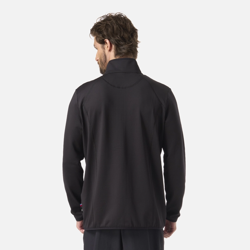POLERON HOMBRE TAINA FULL ZIP NEGRO HAKA HONU - 3