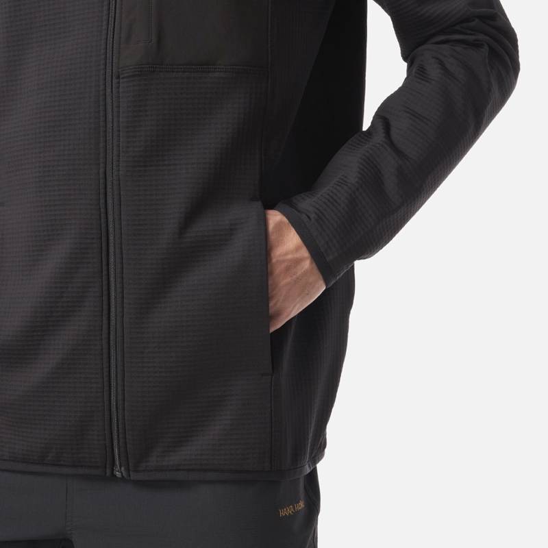 POLERON HOMBRE TAINA FULL ZIP NEGRO HAKA HONU - 5