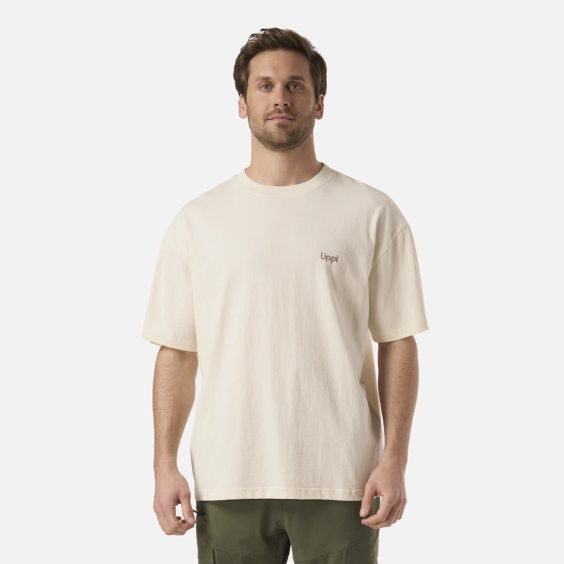 POLERA HOMBRE BOULDER T-SHIRT CREMA LIPPI V26 - 1