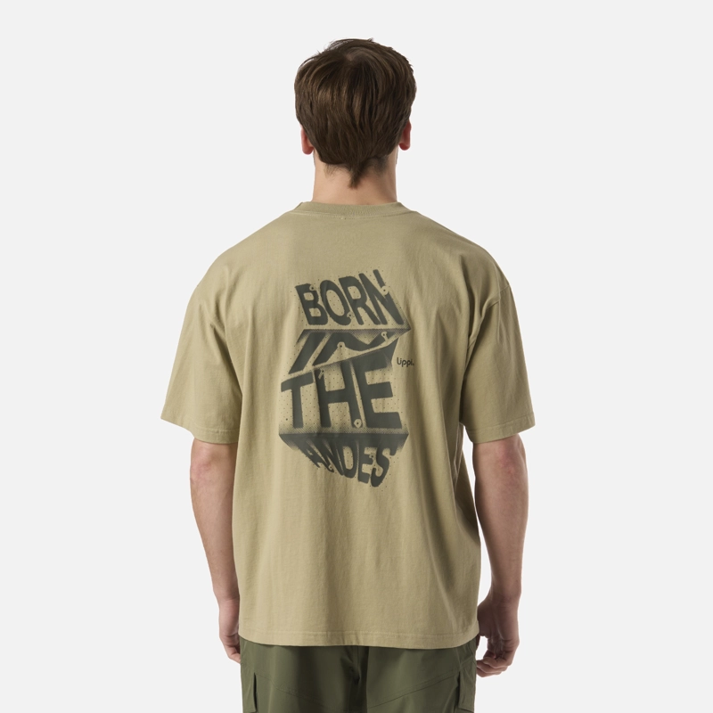 POLERA HOMBRE BOULDER T-SHIRT VERDE OLIVA LIPPI V26 - 2