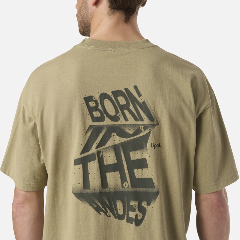 POLERA HOMBRE BOULDER T-SHIRT VERDE OLIVA LIPPI V26 - 4