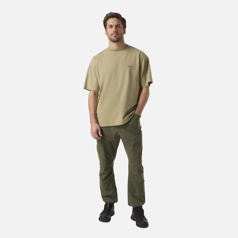 POLERA HOMBRE BOULDER T-SHIRT VERDE OLIVA LIPPI V26 - 5