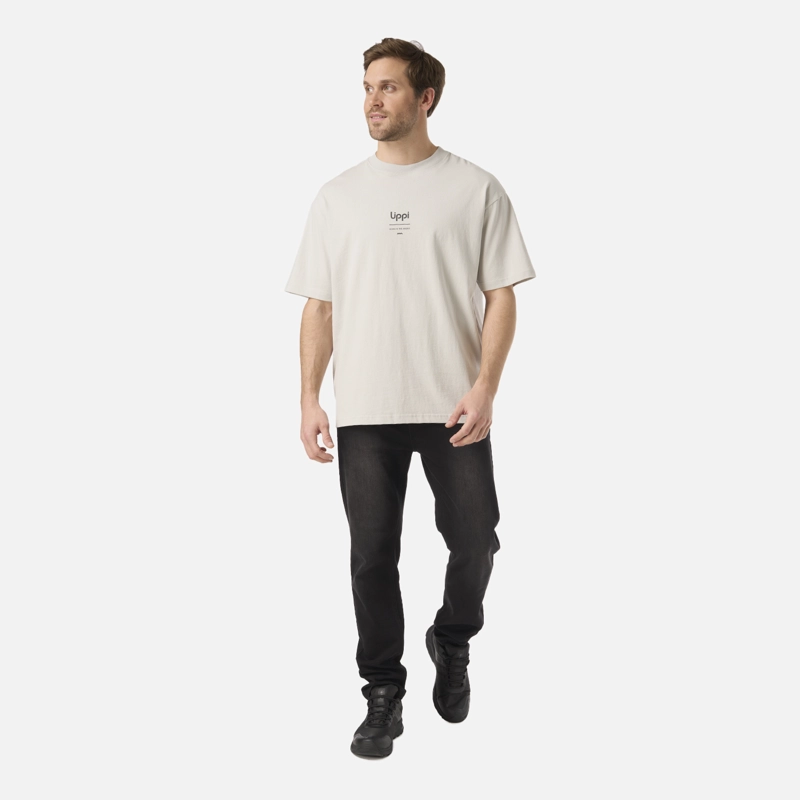 POLERA HOMBRE ENDURA COTTON T-SHIRT GRIS CLARO LIPPI - 6