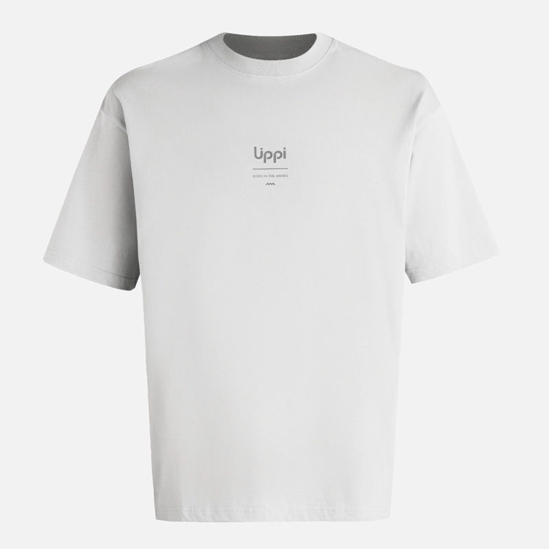 POLERA HOMBRE ENDURA COTTON T-SHIRT GRIS CLARO LIPPI - 7