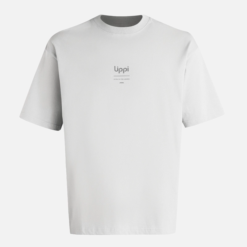POLERA HOMBRE ENDURA COTTON T-SHIRT GRIS CLARO LIPPI - 7