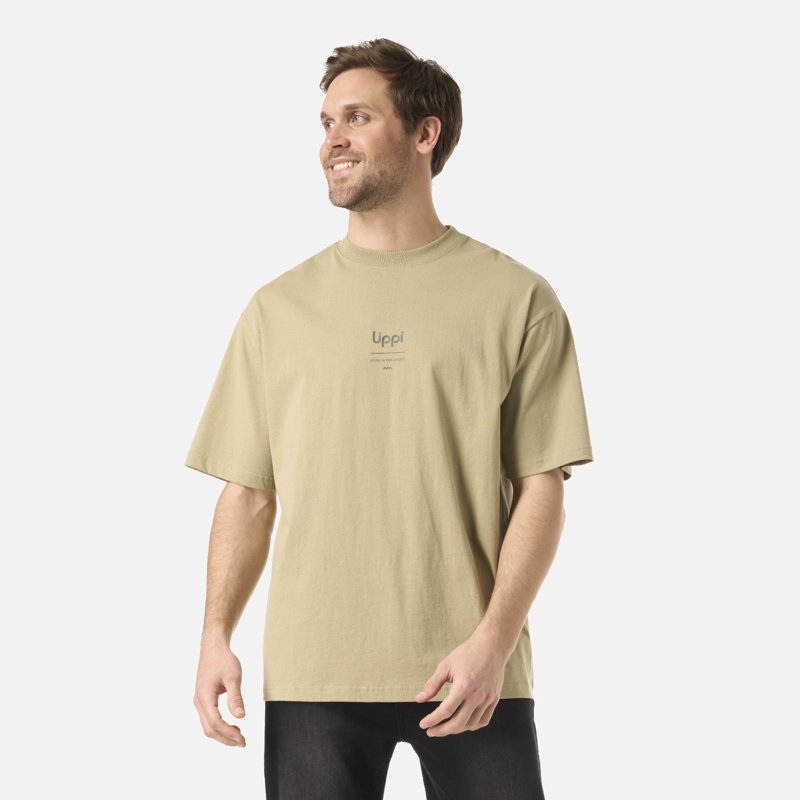 POLERA HOMBRE ENDURA COTTON T-SHIRT VERDE OLIVA LIPPI - 2