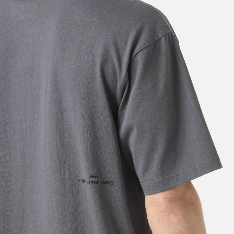 POLERA HOMBRE ENDURA COTTON T-SHIRT GRAFITO LIPPI - 5
