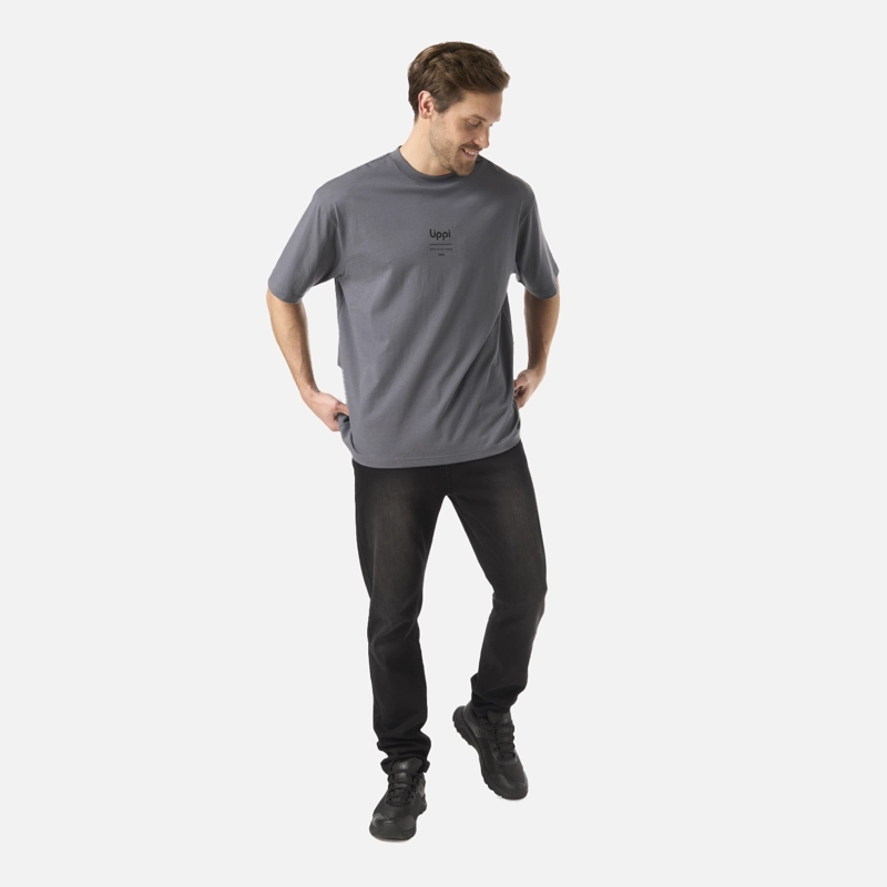 POLERA HOMBRE ENDURA COTTON T-SHIRT GRAFITO LIPPI - 6