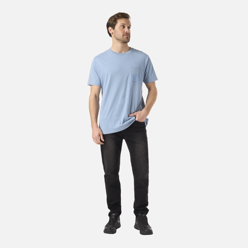 POLERA HOMBRE ULMO POCKET T-SHIRT AZUL PIEDRA LIPPI - 5