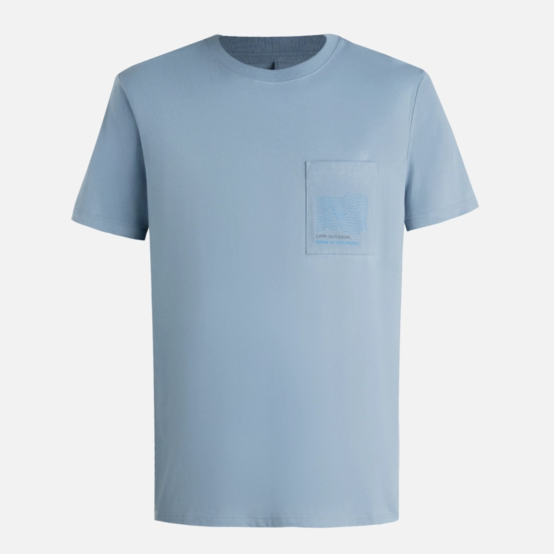 POLERA HOMBRE ULMO POCKET T-SHIRT AZUL PIEDRA LIPPI - 6