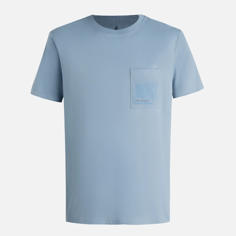 POLERA HOMBRE ULMO POCKET T-SHIRT AZUL PIEDRA LIPPI - 6