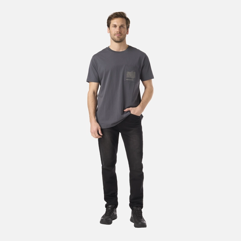 POLERA HOMBRE ULMO POCKET T-SHIRT GRAFITO LIPPI - 5