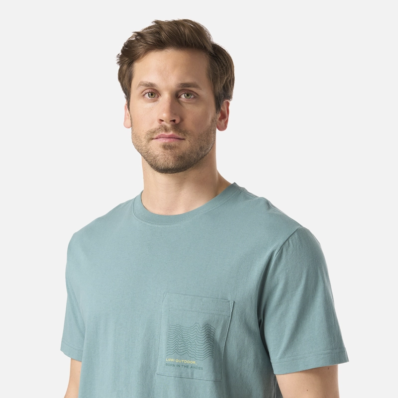 POLERA HOMBRE ULMO POCKET T-SHIRT TURQUESA LIPPI - 4