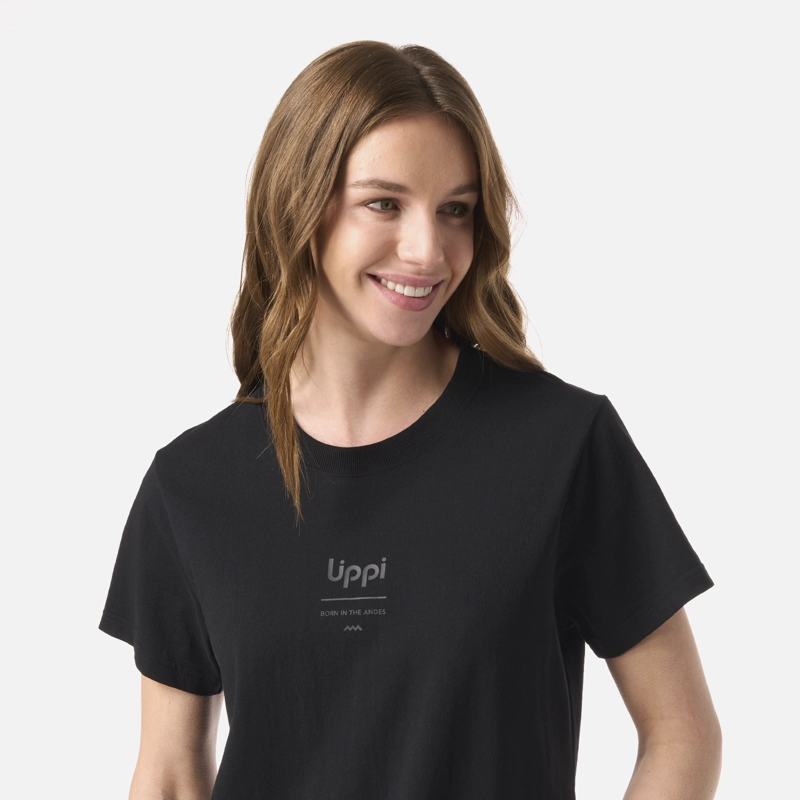 POLERA MUJER ULMO MID POINT T-SHIRT NEGRO LIPPI - 4