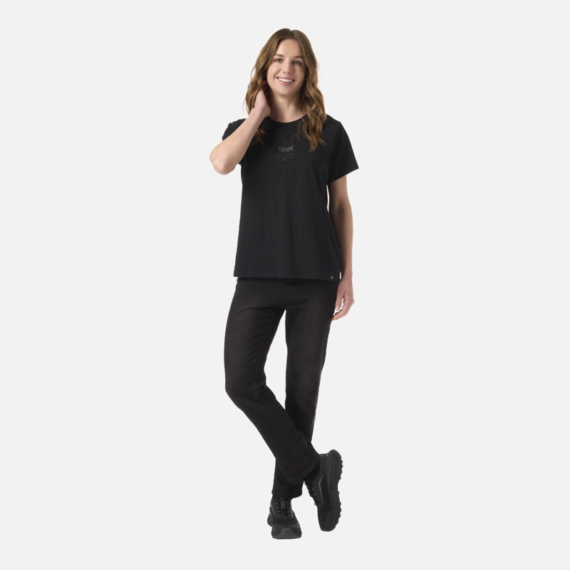 POLERA MUJER ULMO MID POINT T-SHIRT NEGRO LIPPI - 5