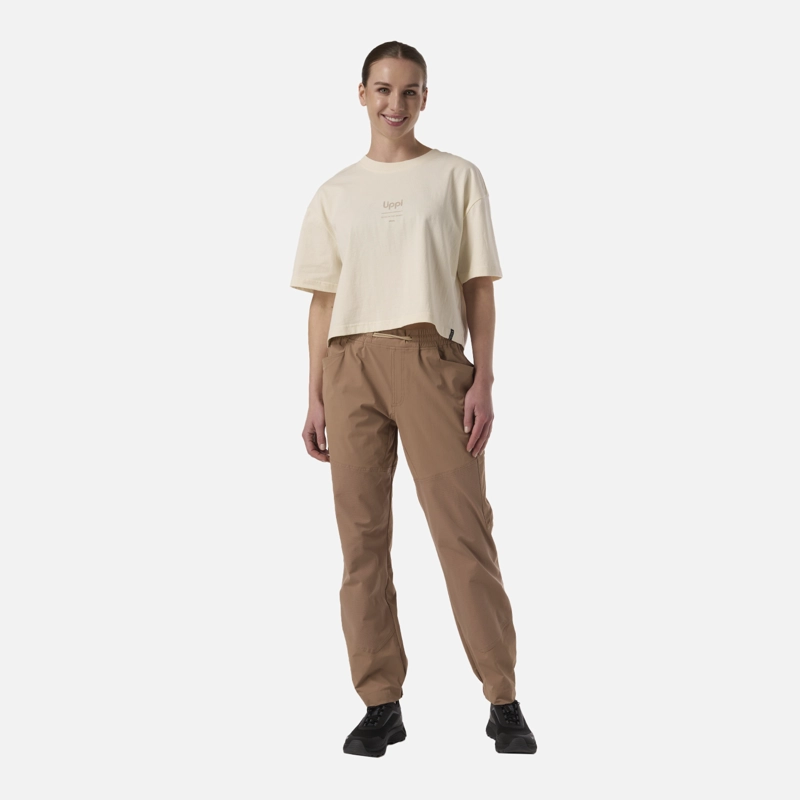 POLERA MUJER BOULDER CROP T-SHIRT CREMA LIPPI - 6