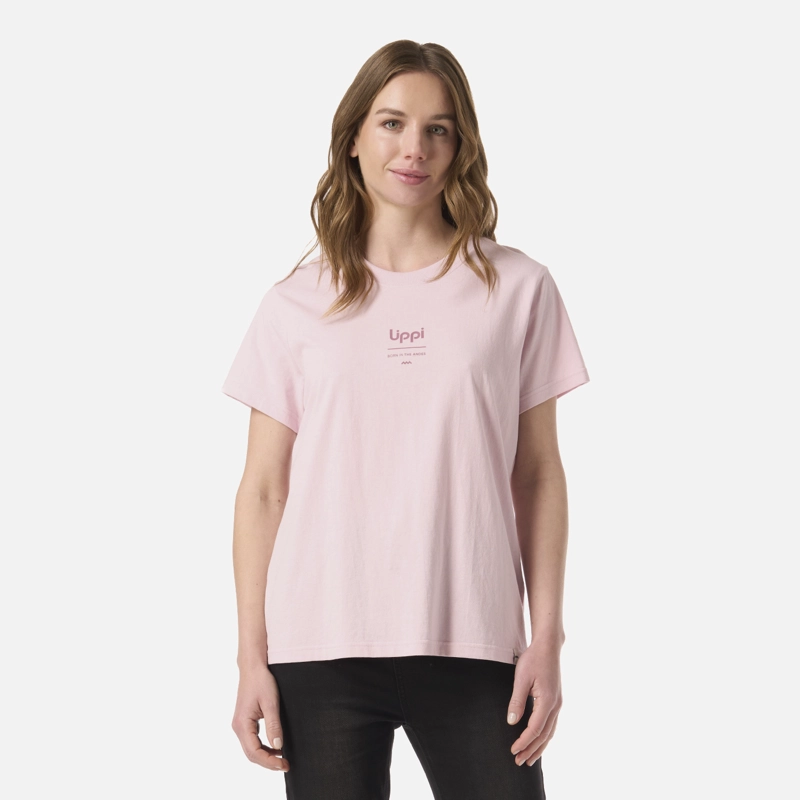 LIPPI POLERA MUJER ULMO MID POINT T-SHIRT ROSA CLARO LIPPI