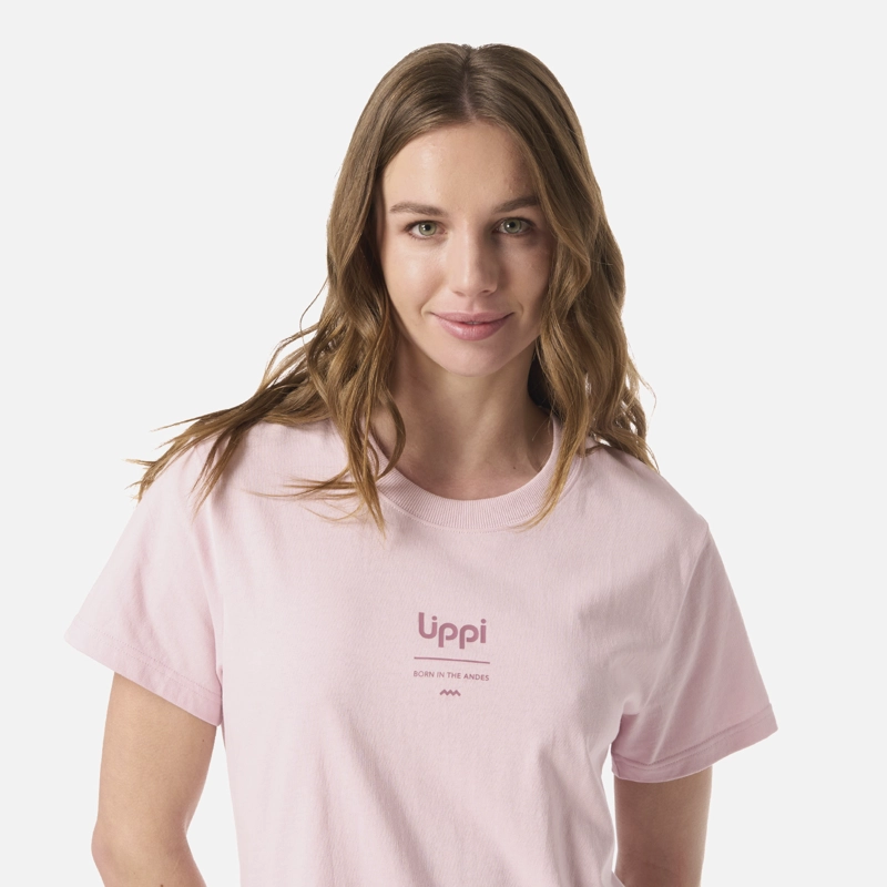 POLERA MUJER ULMO MID POINT T-SHIRT ROSA CLARO LIPPI - 4