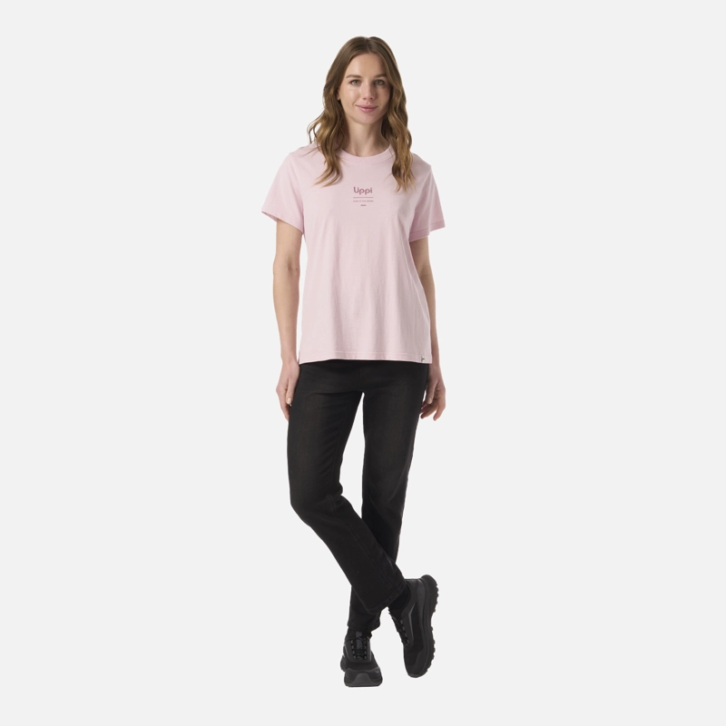 POLERA MUJER ULMO MID POINT T-SHIRT ROSA CLARO LIPPI - 5