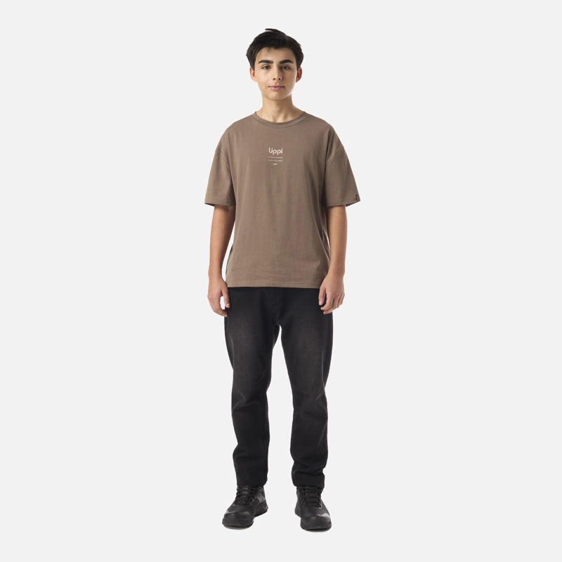 POLERA TEEN BOY MOUNTAIN TRIP OVERSIZE T-SHIRT CAFE  LIPPI - 6