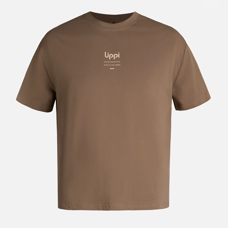 POLERA TEEN BOY MOUNTAIN TRIP OVERSIZE T-SHIRT CAFE  LIPPI - 7