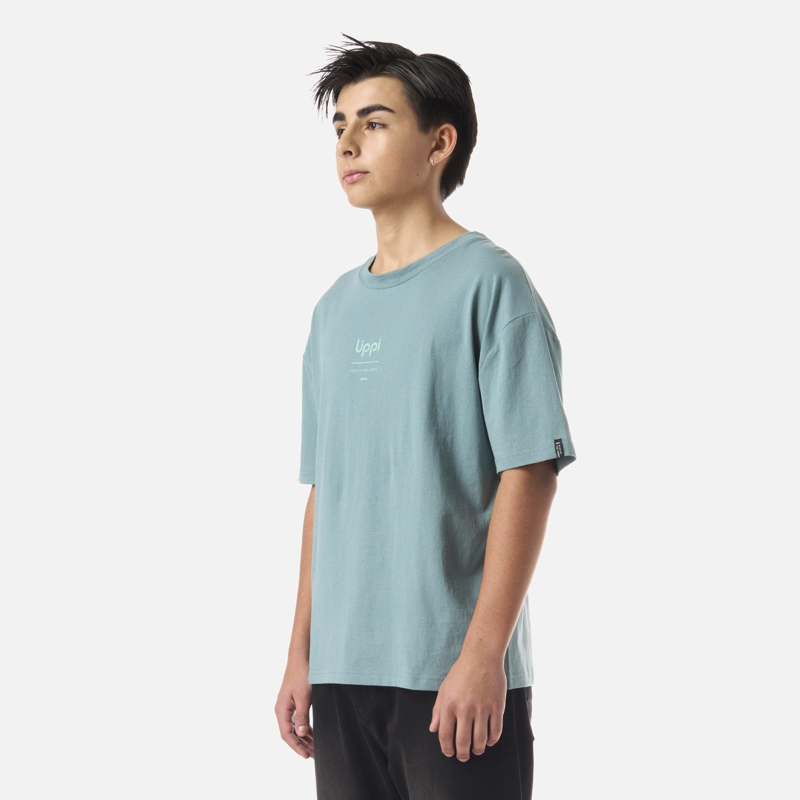 POLERA TEEN BOY MOUNTAIN TRIP OVERSIZE T-SHIRT TURQUESA LIPPI - 3