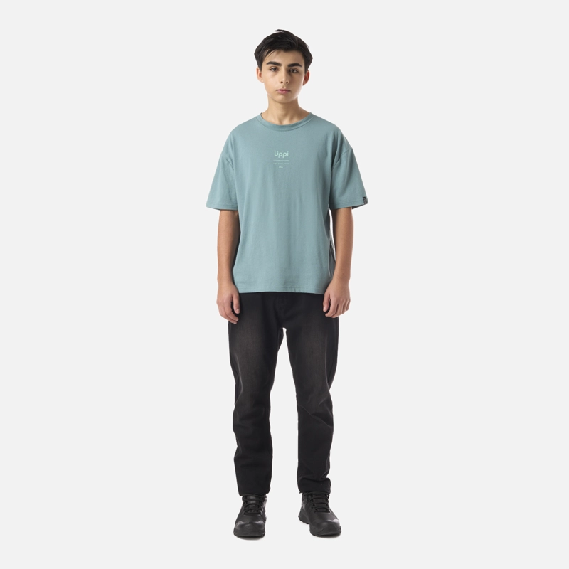 POLERA TEEN BOY MOUNTAIN TRIP OVERSIZE T-SHIRT TURQUESA LIPPI - 6