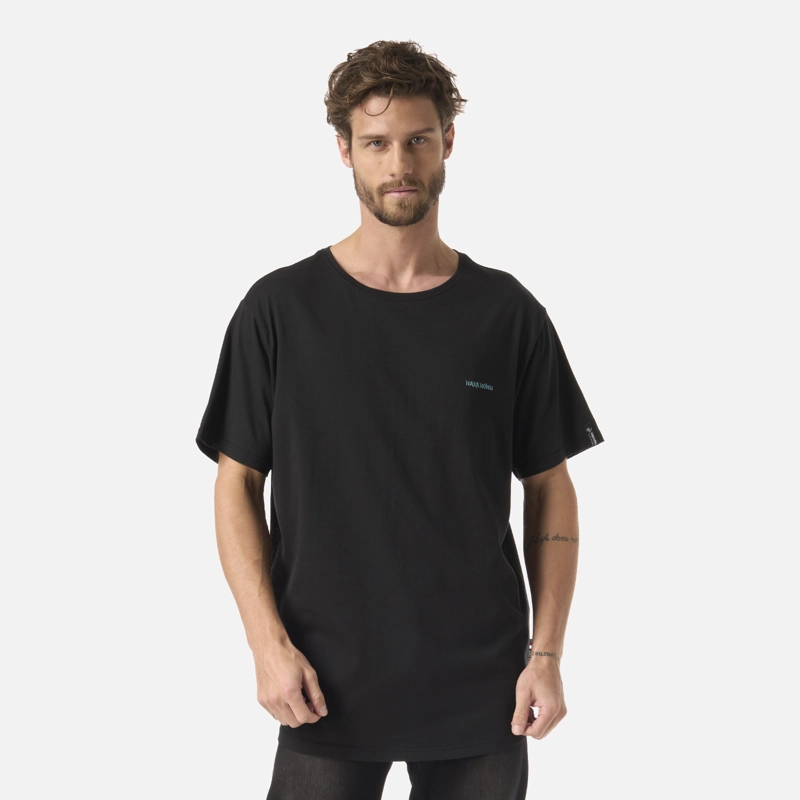 POLERA HOMBRE NATURAL NEGRO HAKA HONU - 1