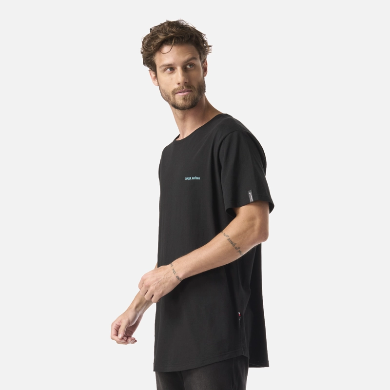 POLERA HOMBRE NATURAL NEGRO HAKA HONU - 2
