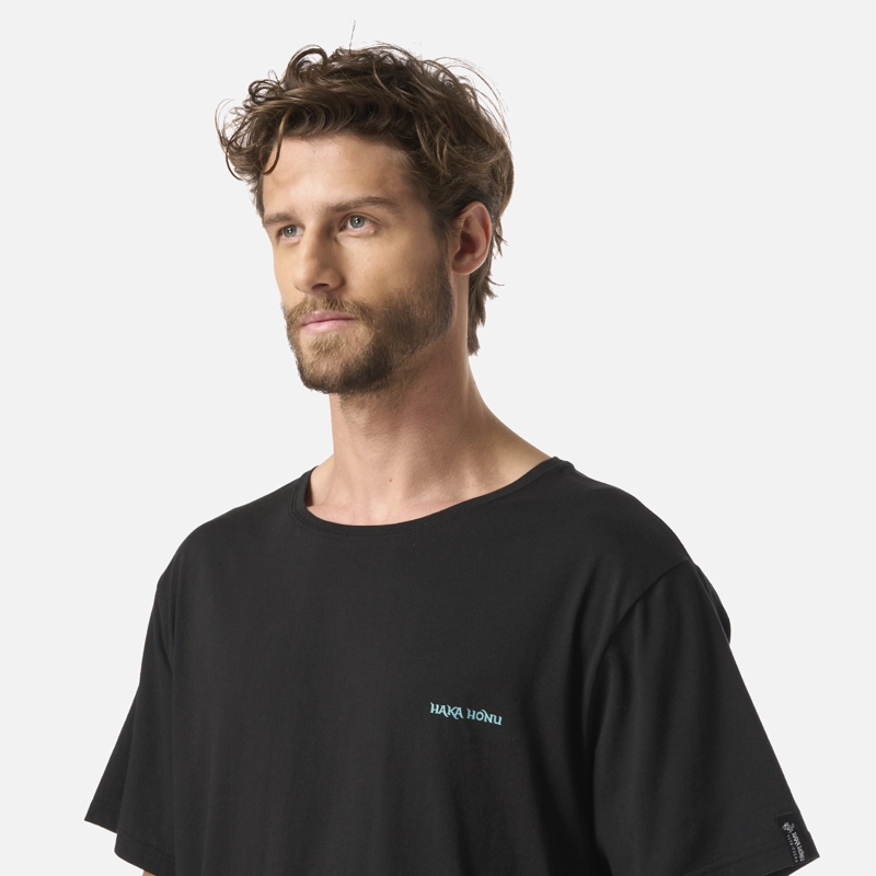 POLERA HOMBRE NATURAL NEGRO HAKA HONU - 4