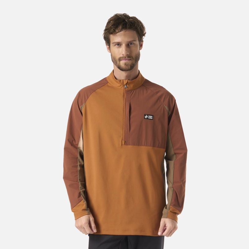 POLERON HOMBRE HIGO MOSTAZA OSCURO HAKA HONU - 1