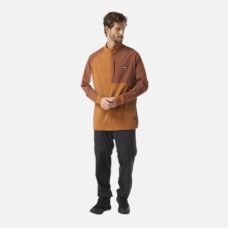 POLERON HOMBRE HIGO MOSTAZA OSCURO HAKA HONU - 6