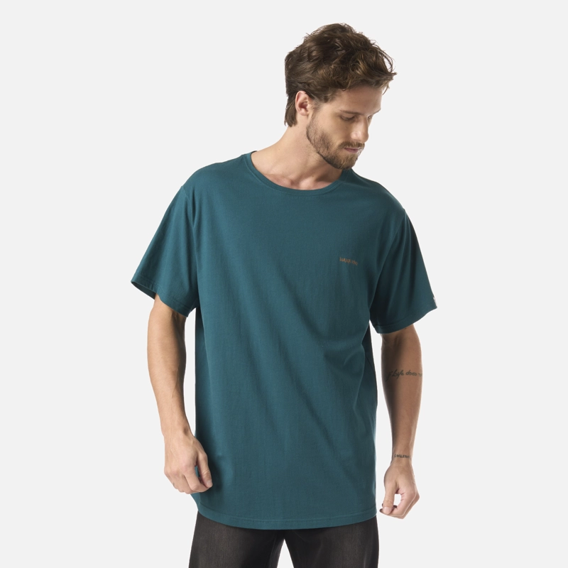 POLERA HOMBRE NATURAL PETROLEO OSCURO HAKA HONU - 1
