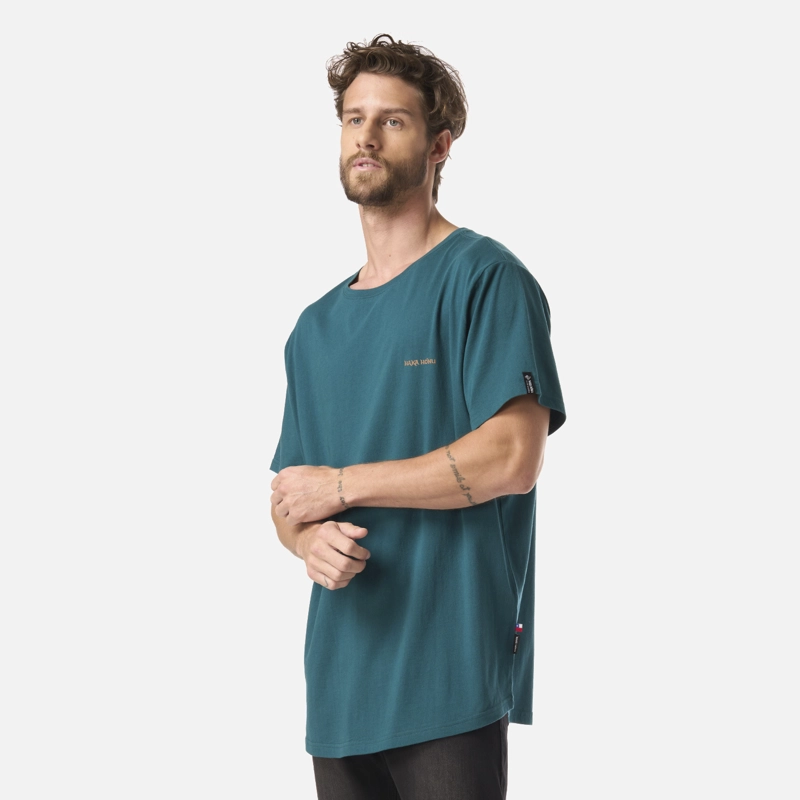 POLERA HOMBRE NATURAL PETROLEO OSCURO HAKA HONU - 2