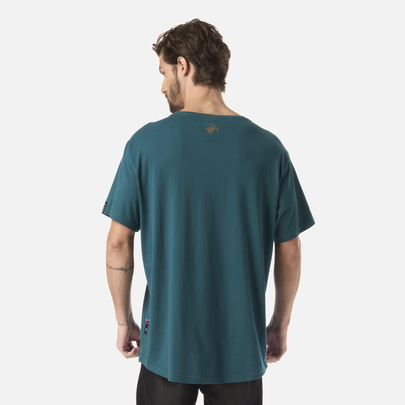 POLERA HOMBRE NATURAL PETROLEO OSCURO HAKA HONU - 3