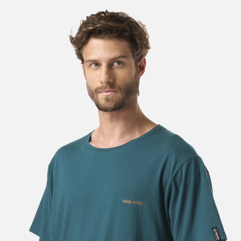 POLERA HOMBRE NATURAL PETROLEO OSCURO HAKA HONU - 4