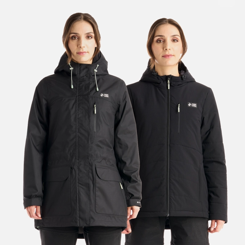 CHAQUETA MUJER PERRO GUAPO PRO NEGRO HAKA HONU V26 - 1