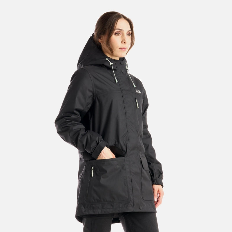 CHAQUETA MUJER PERRO GUAPO PRO NEGRO HAKA HONU V26 - 3