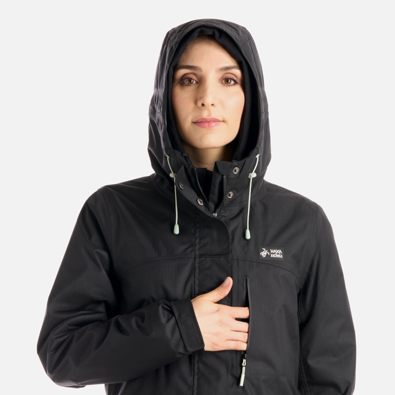 CHAQUETA MUJER PERRO GUAPO PRO NEGRO HAKA HONU V26 - 5