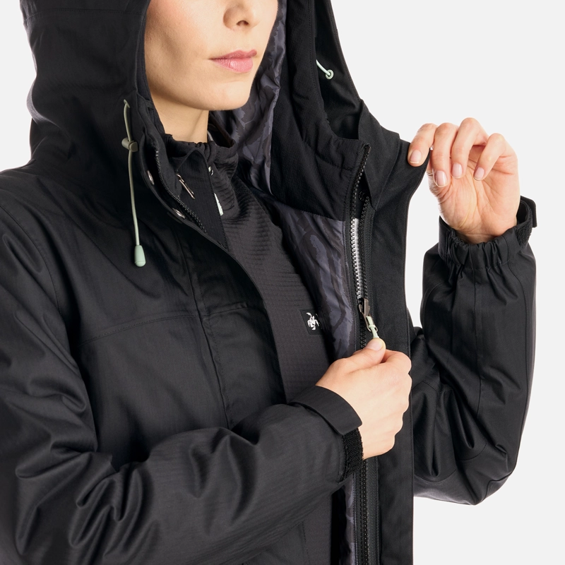 CHAQUETA MUJER PERRO GUAPO PRO NEGRO HAKA HONU V26 - 9