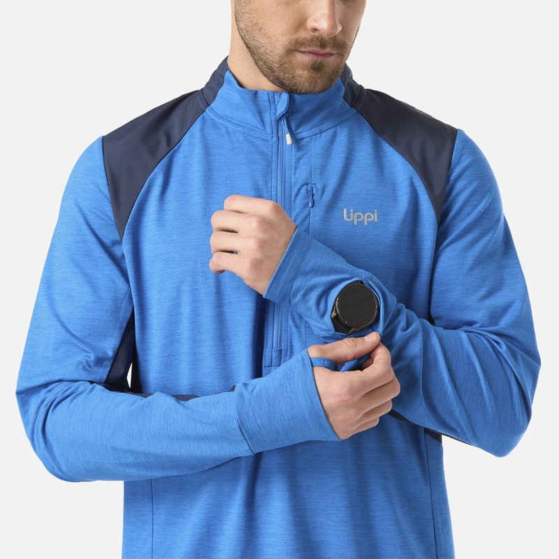 POLERON HOMBRE EGGER 1/4 ZIP AZULINO LIPPI - 5