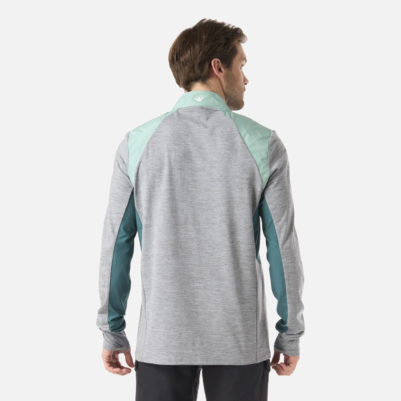 POLERON HOMBRE EGGER 1/4 ZIP GRIS LIPPI V26 - 3
