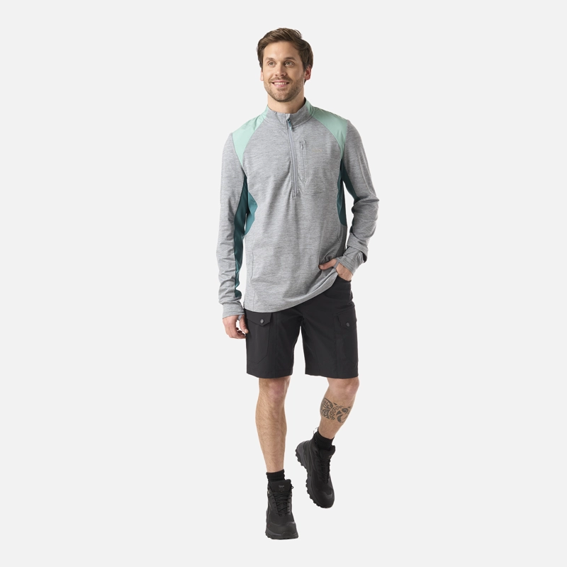 POLERON HOMBRE EGGER 1/4 ZIP GRIS LIPPI V26 - 6