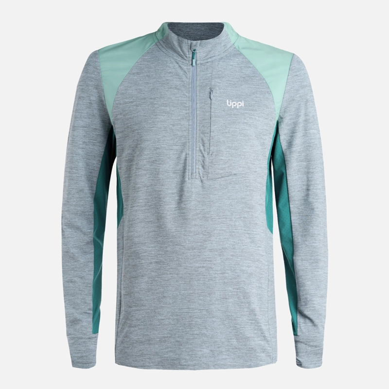 POLERON HOMBRE EGGER 1/4 ZIP GRIS LIPPI V26 - 7