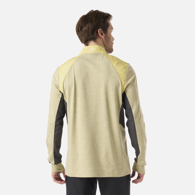 POLERON HOMBRE EGGER 1/4 ZIP VERDE MANZANA LIPPI - 3