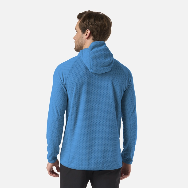 POLERON HOMBRE JACARANDA NANO-F 1/4 ZIP HOODY AZUL OSCURO LIPPI V26 - 3