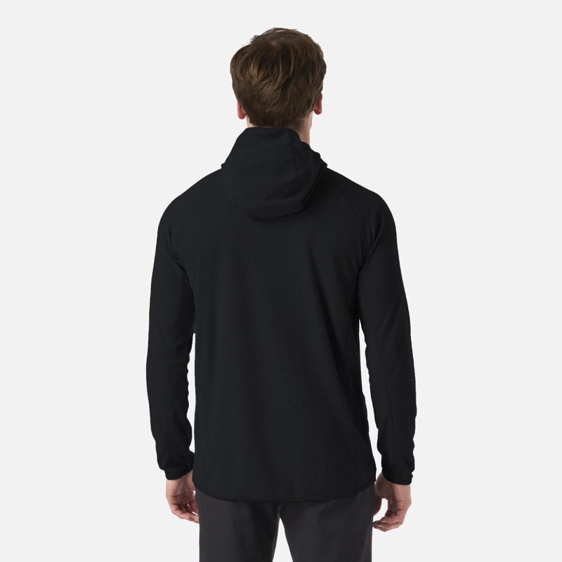 POLERON HOMBRE JACARANDA NANO-F 1/4 ZIP HOODY NEGRO LIPPI V26 - 3