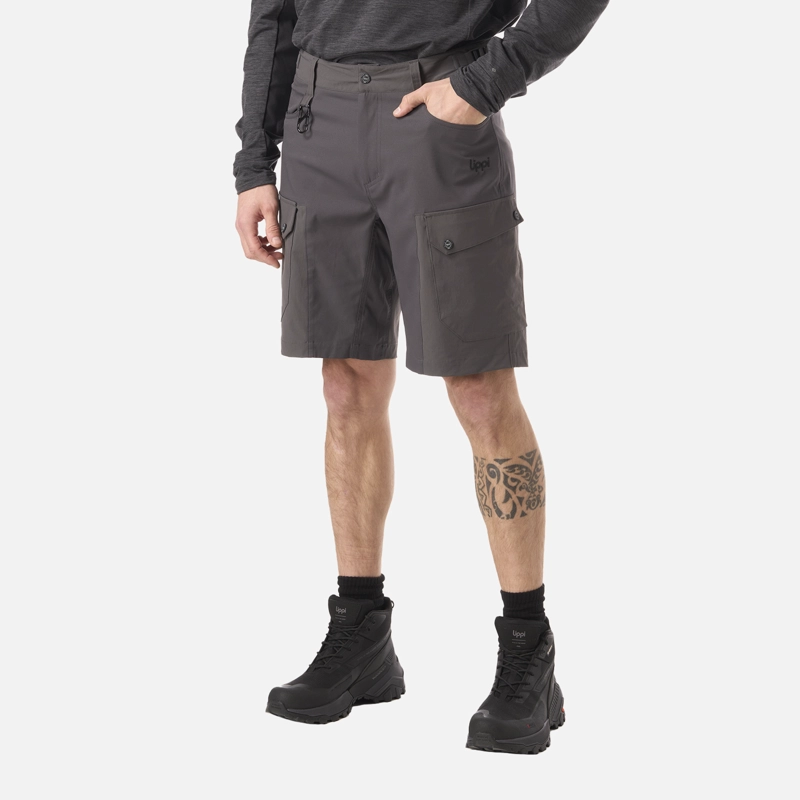 SHORT HOMBRE LENNOX Q-DRY SHORTS GRIS MEDIO LIPPI - 2